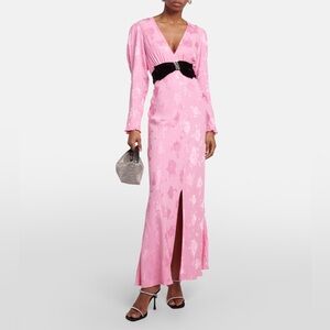 Rixo Bambi floral embellished maxi dress Size Small
